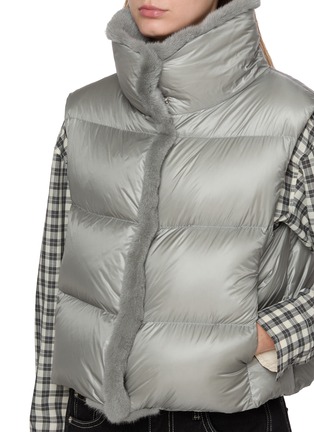  - KRUF - Mink Fur Collar Down Vest