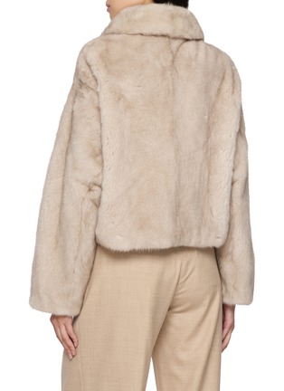 Back View - Click To Enlarge - KRUF - Mink Fur Leather Jacket