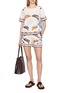 Figure View - Click To Enlarge - HERNO - Fantasia Print Elasticated Waistband Shorts