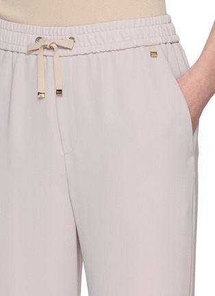  - HERNO - Elasticated Drawstring Waist Wide Leg Pants