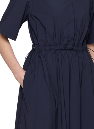  - HERNO - Short Sleeve Drawstring Waist Shirt Dress