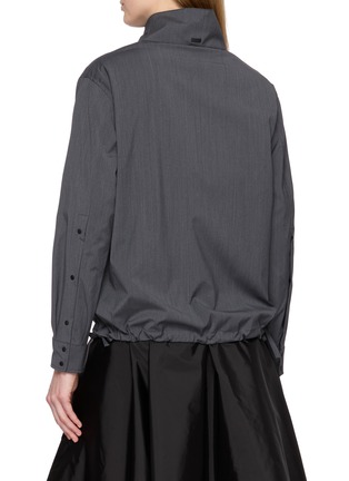 Back View - Click To Enlarge - HERNO - Lapel Collar Zip Up Jacket