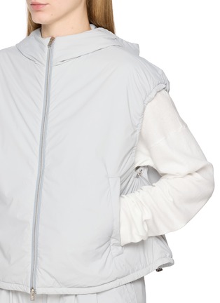  - HERNO - Cap Sleeve Zip Up Vest