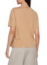 Back View - Click To Enlarge - HERNO - Short Sleeve Side Slits Crewneck Jersey T-Shirt
