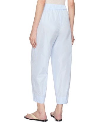 Back View - Click To Enlarge - HERNO - Elasticated Drawstring Waistband Cropped Tapered Pants