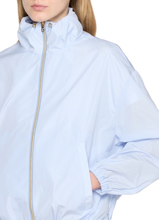  - HERNO - Zip Up Stand Collar Elastic Hem Taffeta Jacket