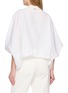 Back View - Click To Enlarge - HERNO - Batwing Sleeve Zip Up Poncho Silk Nylon Vest