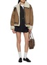 Figure View - Click To Enlarge - DUNST - Shearling Leather Jacket