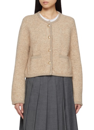 Main View - Click To Enlarge - DUNST - Collarless Knit Jacket