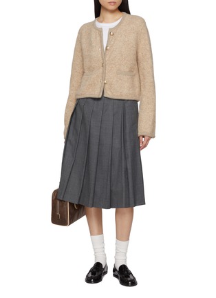 Figure View - Click To Enlarge - DUNST - Collarless Knit Jacket