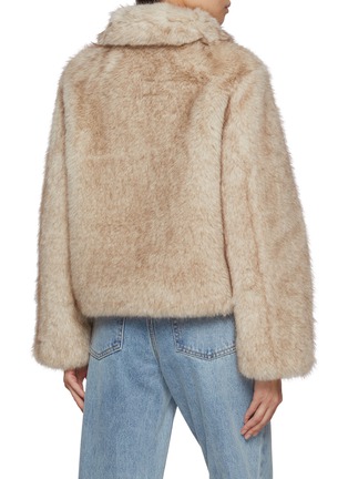 Back View - Click To Enlarge - DUNST - Cropped Vegan Faux Fur Jacket