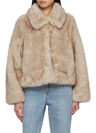 Main View - Click To Enlarge - DUNST - Cropped Vegan Faux Fur Jacket