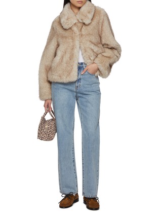 Figure View - Click To Enlarge - DUNST - Cropped Vegan Faux Fur Jacket