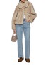 Figure View - Click To Enlarge - DUNST - Cropped Vegan Faux Fur Jacket