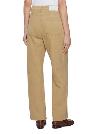 Back View - Click To Enlarge - DUNST - Brushed Straight Leg Cotton Jeans