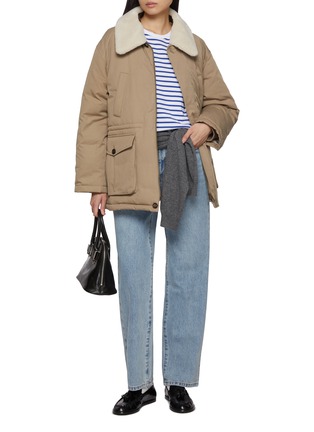 Figure View - Click To Enlarge - DUNST - Collared Goose Down Half Jacket