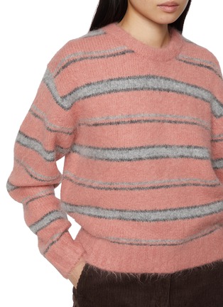  - DUNST - Hairly Striped Alpaca Blend Sweater