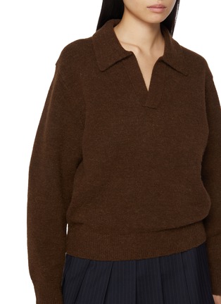  - DUNST - Open Collared Knit Sweater