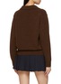 Back View - Click To Enlarge - DUNST - Open Collared Knit Sweater