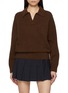 Main View - Click To Enlarge - DUNST - Open Collared Knit Sweater