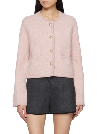 Main View - Click To Enlarge - DUNST - Collarless Knit Jacket