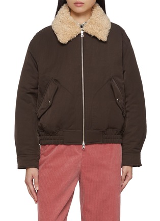 Main View - Click To Enlarge - DUNST - Padded Minimal Nylon Flight Jacket