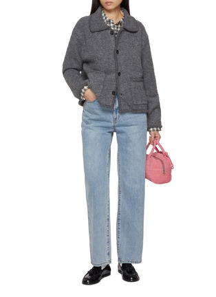 Figure View - Click To Enlarge - DUNST - Collared Knit Jacket