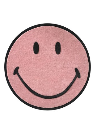 Main View - Click To Enlarge - MAISON DEUX - x Smiley Rug — Pink