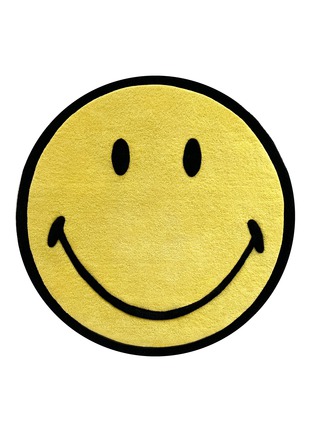 Main View - Click To Enlarge - MAISON DEUX - x Smiley Rug — Yellow