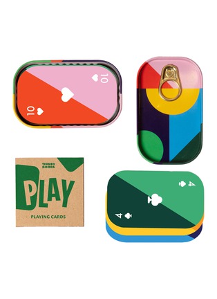 Main View - Click To Enlarge - BLOCK DESIGN - Tinned Goods Travel Playing Cards