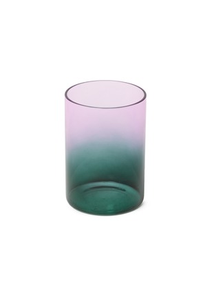 Main View - Click To Enlarge - BLOCK DESIGN - Two Tone Gradient Glasses Set of 2 — Teal/Lilac