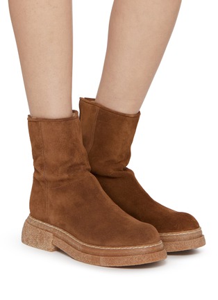 Figure View - Click To Enlarge - ALBERTO FASCIANI - Gill Suede Ankle Boots