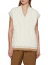 Main View - Click To Enlarge - LACOSTE - Cable Knit Gilet