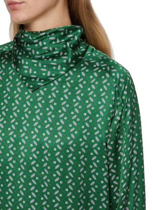  - LACOSTE - Printed Scarf Neck Dress