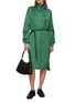 Figure View - Click To Enlarge - LACOSTE - Printed Scarf Neck Dress