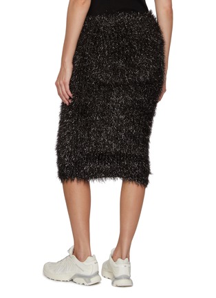 Back View - Click To Enlarge - LACOSTE - Lurex Knit Pencil Skirt