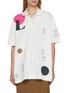 Main View - Click To Enlarge - LACOSTE - Graphic Cotton Polo Shirt