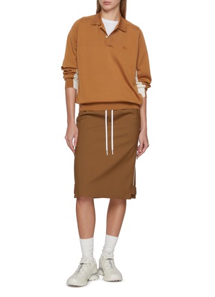 Figure View - Click To Enlarge - LACOSTE - Sheer Back Polo Shirt