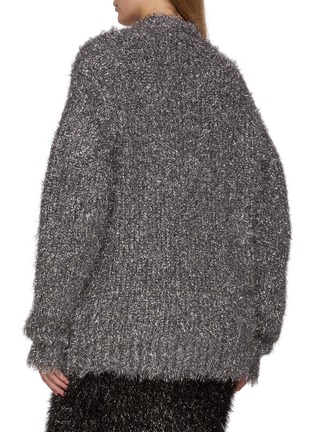Back View - Click To Enlarge - LACOSTE - Oversized Knit Cardigan