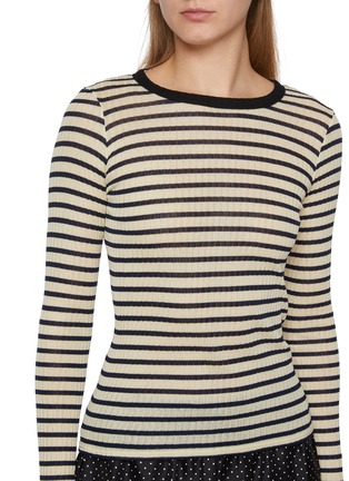  - LA FETICHE - Jackie Raye Long Sleeve Striped Cotton Knit Top