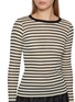  - LA FETICHE - Jackie Raye Long Sleeve Striped Cotton Knit Top