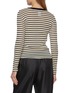 Back View - Click To Enlarge - LA FETICHE - Jackie Raye Long Sleeve Striped Cotton Knit Top