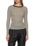 Main View - Click To Enlarge - LA FETICHE - Jackie Raye Long Sleeve Striped Cotton Knit Top