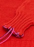 Detail View - Click To Enlarge - LA FETICHE - Rose Wool Knit Scarf