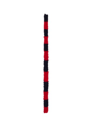 Main View - Click To Enlarge - LA FETICHE - Quentin Striped Wool Knit Skinny Scarf