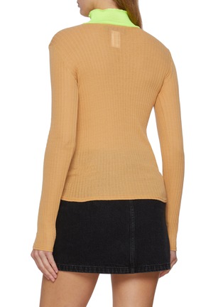 Back View - Click To Enlarge - LA FETICHE - Frederique Long Sleeve Cotton Top