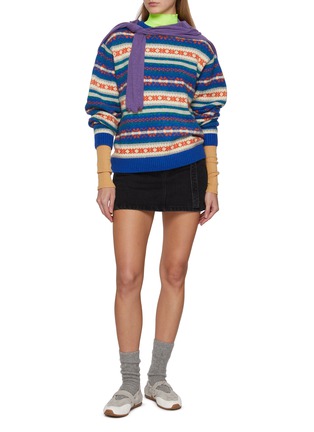 Figure View - Click To Enlarge - LA FETICHE - Frederique Long Sleeve Cotton Top