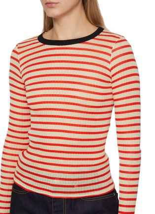  - LA FETICHE - Jackie Raye Long Sleeve Striped Cotton Knit Top