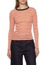 Main View - Click To Enlarge - LA FETICHE - Jackie Raye Long Sleeve Striped Cotton Knit Top