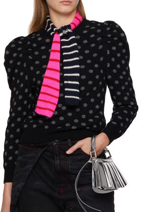 Figure View - Click To Enlarge - LA FETICHE - Polly Jean Striped Wool Knit Scarf